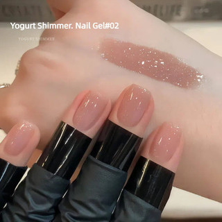 ANNIES Gel móng sữa chua shimmer lấp lánh kim sa, keo quang trị liệu, đa năng cho nghệ thuật móng tay tiệm