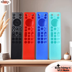 Bảo vệ NORDICLIFE, có dây buộc Vỏ điều khiển từ xa chống sốc, Vỏ mềm silicon bảo vệ cho TCL RC923A / RC813A