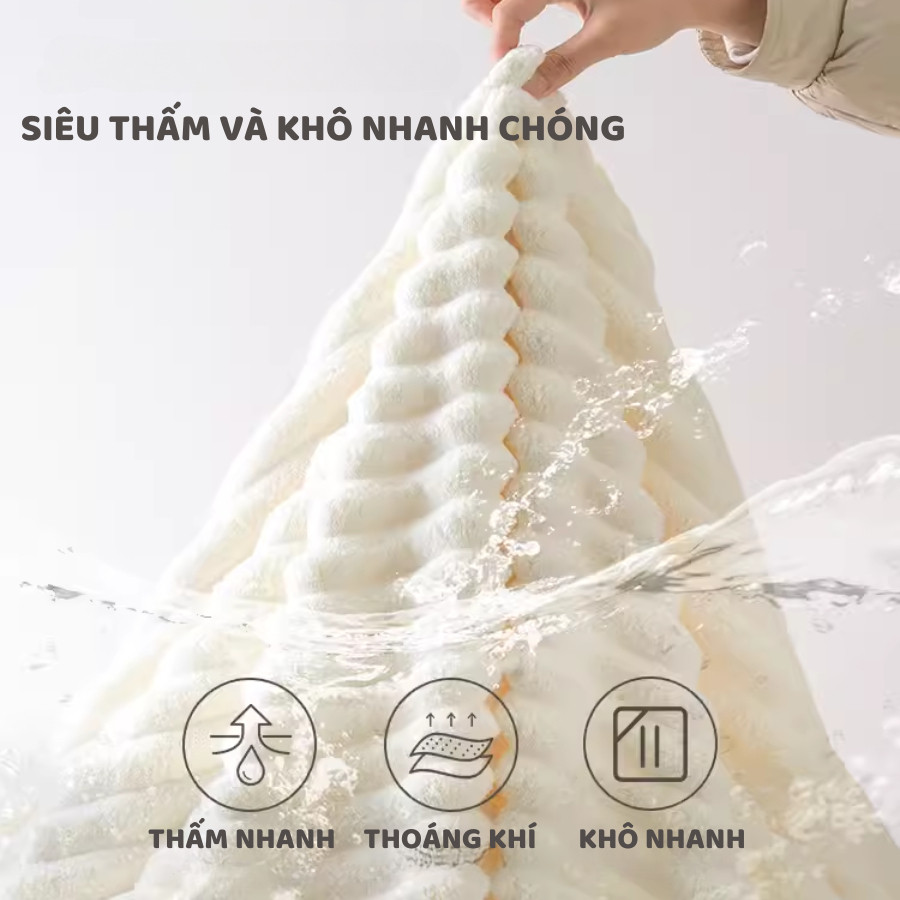 Khăn Tắm Siêu Thấm Hút HomeMate, Khăn Mặt Sợi Cuộn Cao Cấp Mềm Mịn Không Rụng Lông