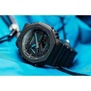 Đồng Hồ Nam Dây Nhựa Casio G-Shock GA-2100-1A2DR Lõi Carbon - Chống Nước 200m | GA-2100-1A2