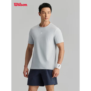 Wilson 's New WSP Series Nam Đổi Mới In Quần Vợt Tay Ngắn 200GSM Mềm Mại Chất Lượng Cao Áo Sơ Mi Thường Ngày