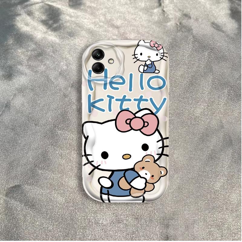 Thích Hợp Cho Samsung A04 A05 A06 4G 5G A07 3D Thẩm Mỹ Mềm TPU Kitty Rilakkuma Ốp Điện Thoại Chống Sốc