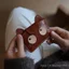 Họa Tiết Retro Phim Hoạt Hình Mèo Nhỏ Nhẹ Dung Tích Lớn Thật Mềm Bao Da Thẻ Thay Đổi Thẻ Ngân Hàng