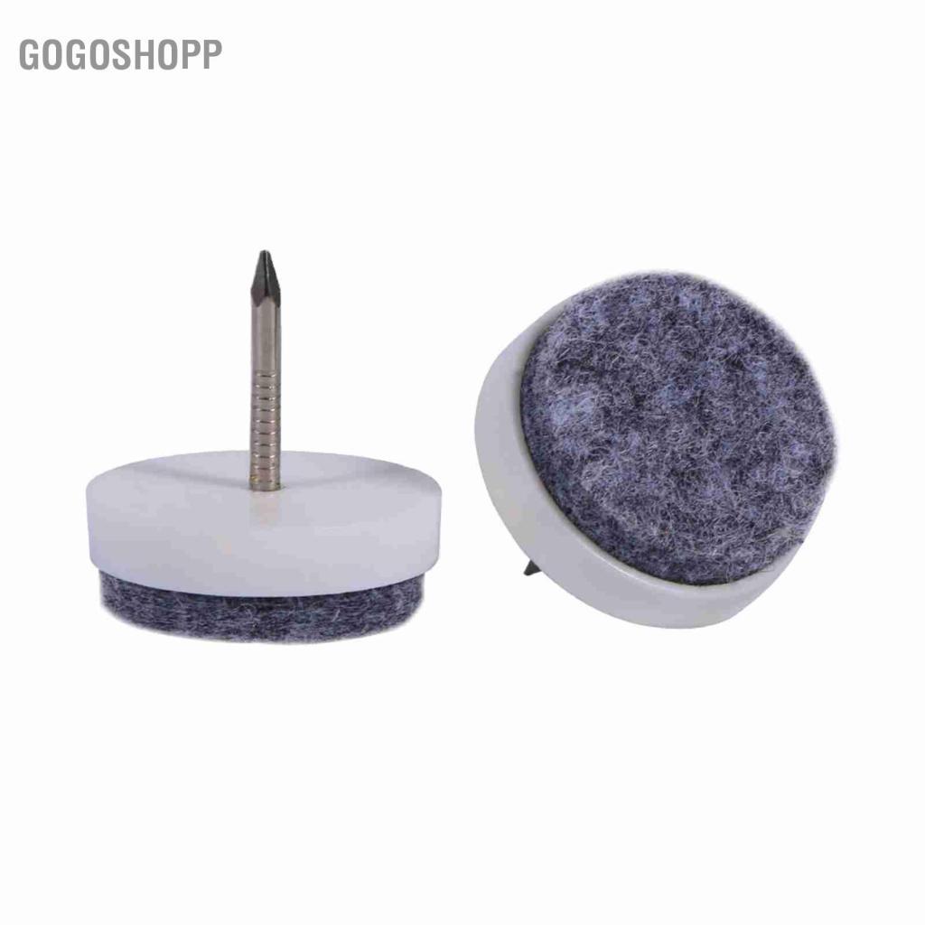 Gogoshopp 20 chiếc Nail-on Đồ Nội Thất Bàn Ghế Chân Sàn Bảo Vệ Tấm Lót Trượt 24mm Dia 2 Màu (nâu)