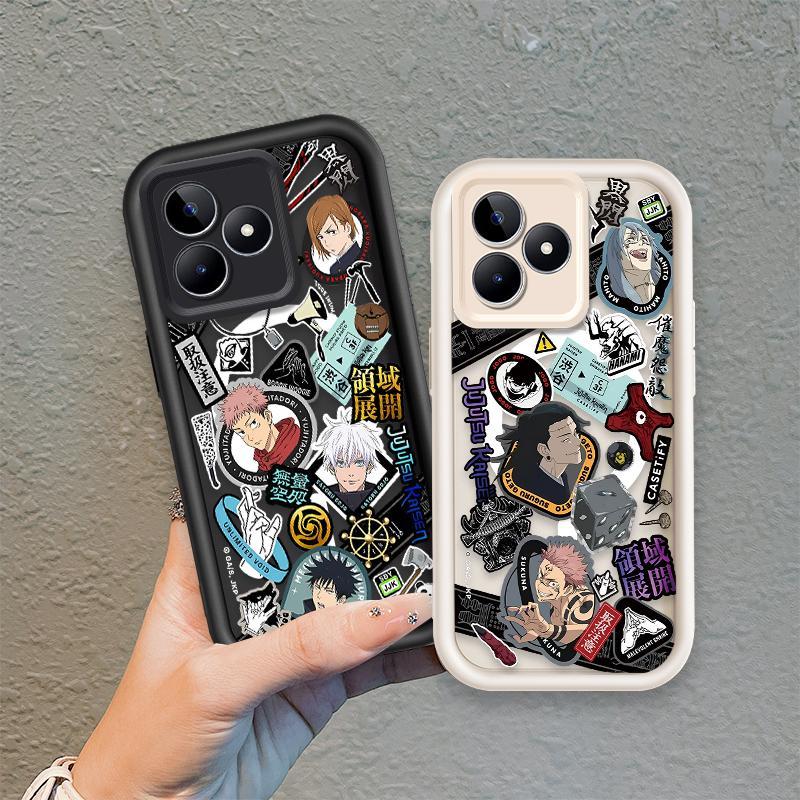 Ốp Lưng Cho Redmi 13 12 POCO M6 4G Hoạt Hình Silicon Mềm Ốp lưng TPU Jujutsu Kaisen Anime Mắt Thiên Thần Chống Sốc Ốp Lưng
