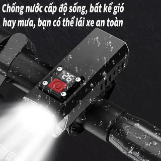Đèn pha xe đạp LED, có thể sạc lại, chống nước cấp độ sống, có 3 chế độ, có thể điều chỉnh cho mọi loại xe đạp, nhỏ gọn