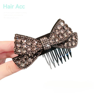 Phong Cách Hàn Quốc Tính Khí Flash Kim Cương Nơ Tóc Nữ Đầu Lưng Tóc Gãy Tóc Đầu Trước Lược Mũ Đội Đầu Tóc Gãy Tidy-up Nữ