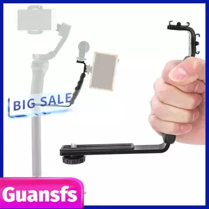 Guansfs Giá đỡ ổn định cầm tay hình chữ L guansfs với giao diện đế lạnh cho công cụ sửa chữa OM 4/Osmo Mobile 2 3 cho phép bạn gắn các phụ kiện như đèn hoặc đèn