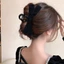 Hepburn Phong Cách - Nơ Đen Lớn & Kẹp Tóc Cá Mập