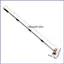 Dụng cụ nới lỏng đất Garden Rake Kim loại có tay cầm có thể điều chỉnh 4 phần cho giường hoa bãi cỏ ngoài trời mueadsyvn