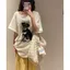 Áo thun ngắn tay phong cách dễ thương Puppy In, ưu đãi mùa hè