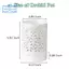 Chậu hoa lan có lỗ, Nồi hoa lan bằng gốm 4 Inch để bò sát, Chậu trồng hoa trong nhà ngoài trời, thoáng khí Dễ dàng lắp đặt màu trắng