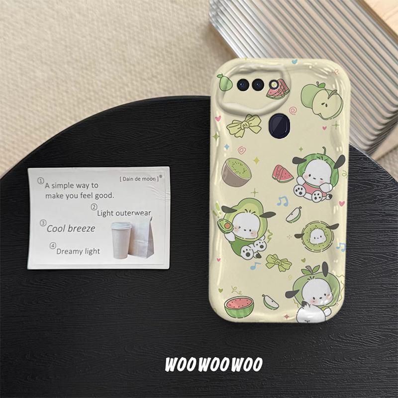 Ốp Cho OPPO A5S A12 F9 F9 Pro Phim Hoạt Hình Kem Sanrio Cặp Đôi Mềm TPU 3D Sóng Silicon Vỏ Điện Thoại