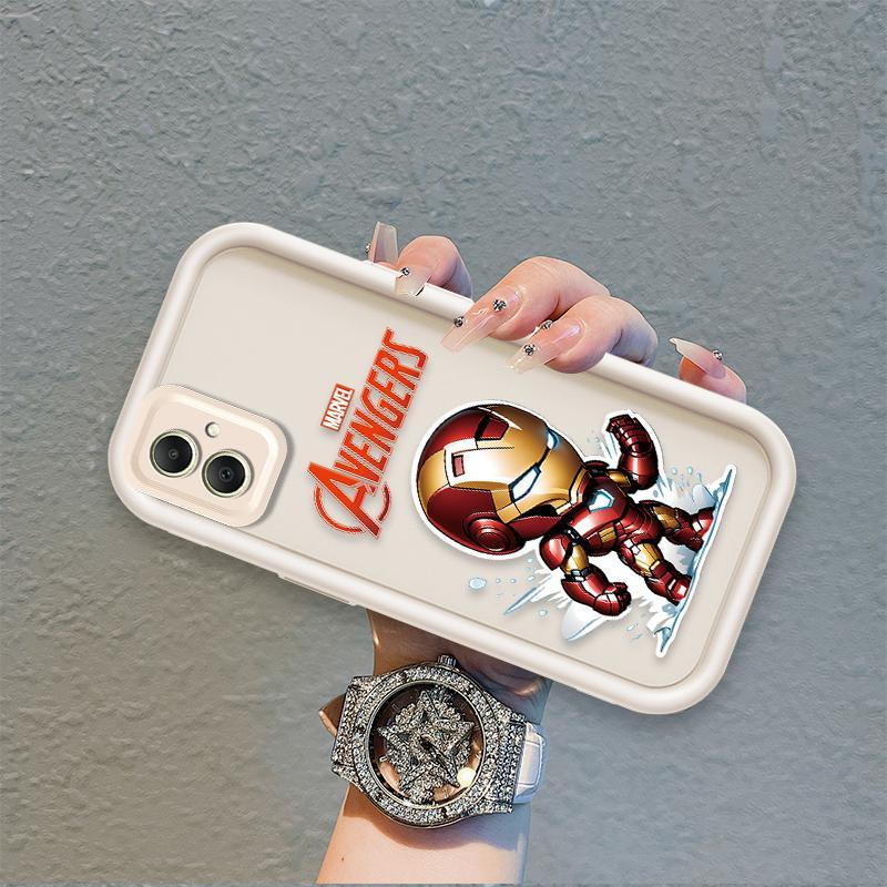 Áp dụng cho Samsung A04 A05 A06 A07 4G Ốp điện thoại mềm silicon hoạt hình TPU Captain America Iron Man Angel Angel Eye Ốp lưng chống sốc