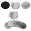 COCODECOVED 6 Miếng Đế Lót Bằng Thép Không Gỉ, Thảm Cách Nhiệt Bạc Tròn, Bền Với Giá Để Đồ Dày Chống Trơn Trượt Cốc Thảm Đĩa