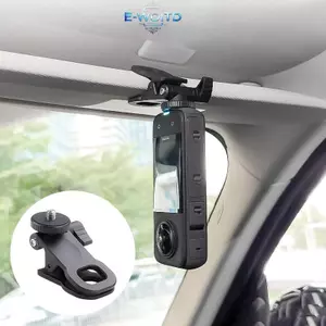 E-WOITD Tấm Che Nắng Ô Tô Gắn Camera Có Kẹp Điện Thoại Cho Điện Thoại Di Động Cho Hero 12 11 10 9 8 Cho X3 One X2 Phụ Kiện E-WOITD