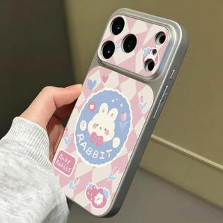 Thỏ tròn Linger Đối với iPhone 17/16Pro Corning Shell Dán da đơn giản mới