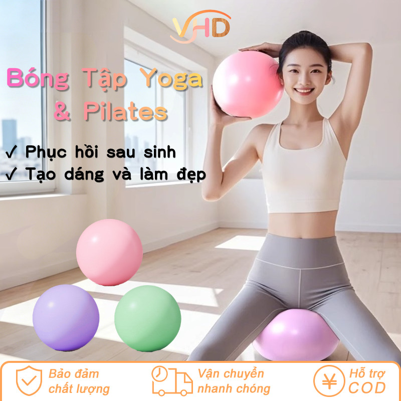 Bóng Yoga Pilates – Phục Hồi Cơ Sàn Chậu, Tăng Cường Cơ Bụng, Lõi & Cân Bằng, PVC An Toàn