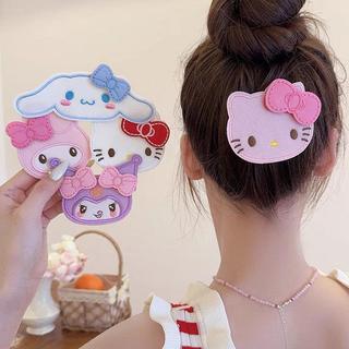Dễ thương KT mèo không dấu chân tóc dán nữ cắt tóc sắp xếp nghệ thuật ma thuật dán  chân kẹp bên cạnh trang trí
