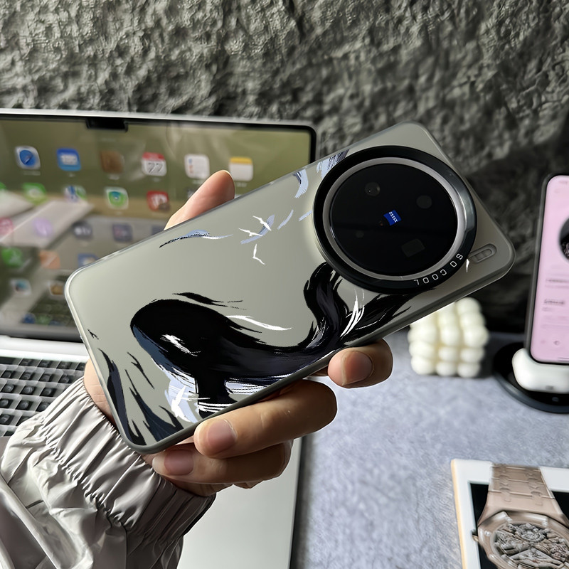 Dành Cho Vivo X300 Ultra X300 Pro X200 Ultra X200 Pro X100S Pro V60 V50 V40 “Mực Cá Voi ” Ốp Điện Thoại Vivo X200S X100s X100 Pro X90 X80 X70 Vỏ Vivo Chống Sốc