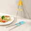 Trẻ Em Tập Đũa Bé Ăn Gỗ Đàn Hương Đỏ Đũa Gỗ 18cm Silicon Chống Trơn Trượt Học Đũa Trẻ Em Bộ Đồ Ăn XCGV