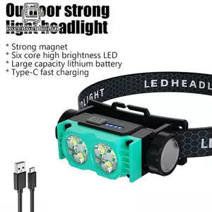 Đèn pha LED Tweeduj điều chỉnh được, sạc USB