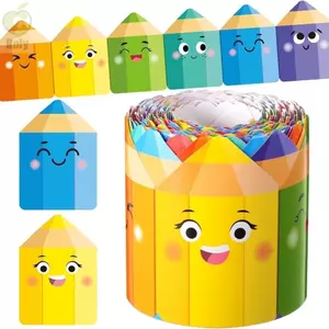 Giấy viền ROLY, Tự dính Bảng phấn 7cm Bản tin viền bảng, Giấy sáng tạo DIY viền lớp học trang trí thủ công