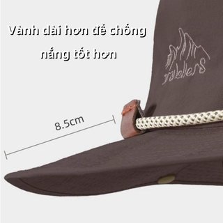 Vành Mũ Chống Nắng Cotton thoáng khí, nhẹ, chống gió - Phù hợp đi biển và câu cá