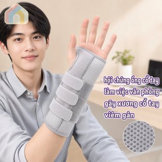 Nẹp Cổ Tay Hỗ Trợ Nẹp Nhôm Ổn Định Thoáng Khí Ống Cổ Tay Giảm Đau Phục Hồi Thể Thao