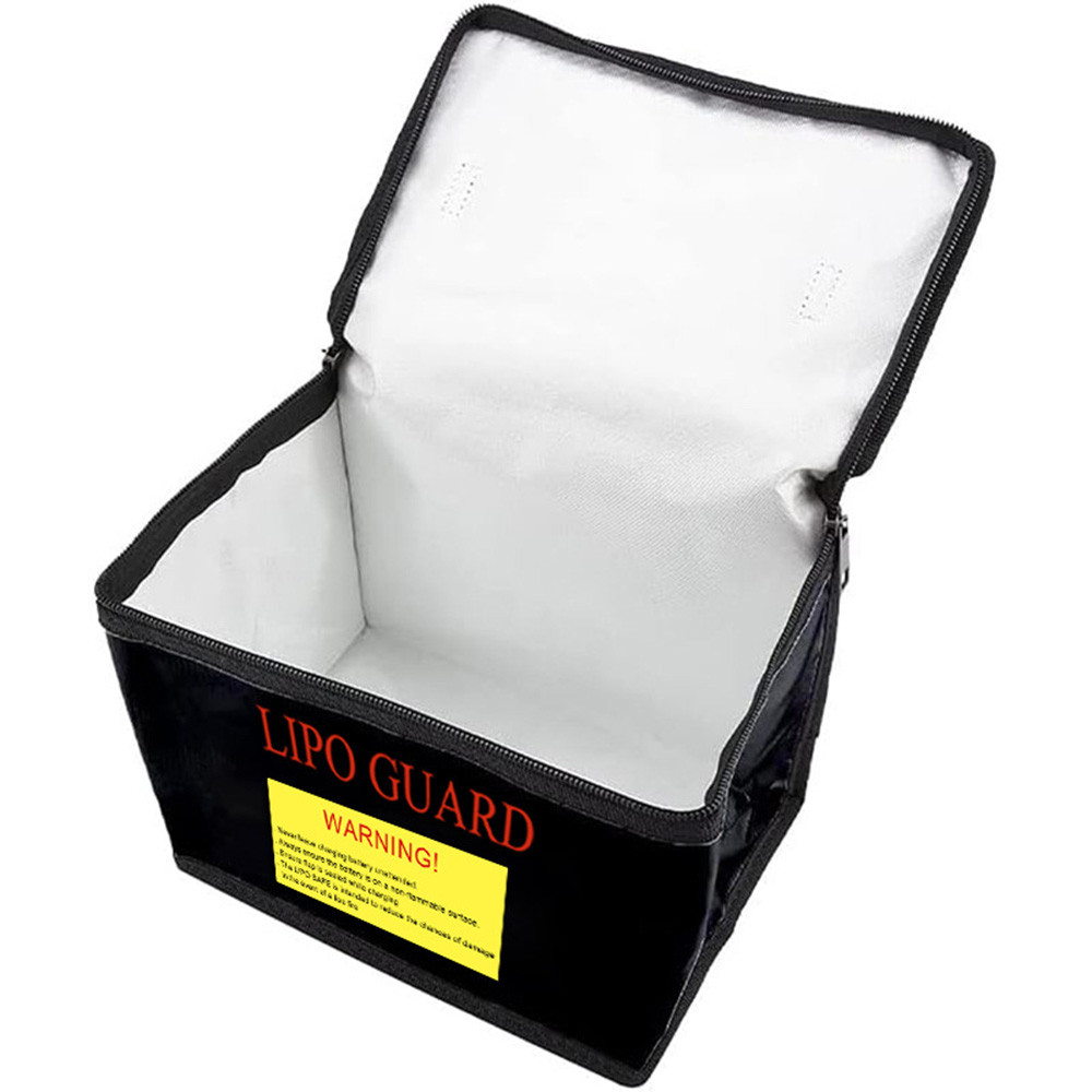 Túi chống cháy nổ bằng pin Lithium Túi dây kéo Lipo chống cháy để sạc và lưu trữ Gói pin Lipo