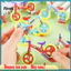 12 Bộ mô hình xe đạp Mini Diy – Bộ đồ chơi lắp ráp xe đạp bằng nhựa giáo dục Bộ xây dựng mô phỏng cho trẻ em Người lớn Đảng ủng hộ trang trí nhà cửa Học tập vui nhộn cho trẻ em