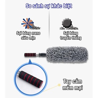 Chổi quét bụi dọn vệ sinh nội thất cho oto xe hơi chuyên dụng, chổi tròn-dẹt lau bụi lau xe ô tô, xe tải, bàn ghế sofa