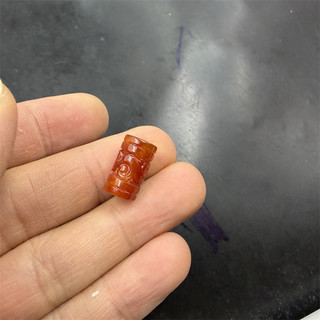 Seiko Khắc Giấy Họa Tiết Khắc Bashan Ngọc Ngọc Ống Hạt Rời Hạt Vòng Tay Tự Làm Phụ Kiện