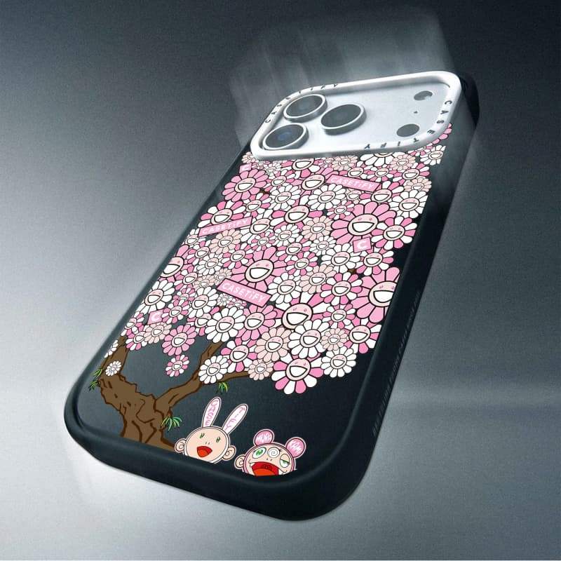 CASECASE X KAIKAI VÀ KIKI HALAMI Ốp lưng máy ảnh màu trắng Phiên bản vòng màu đen mờ cứng hút từ tính Vỏ tác động cho Apple IPhone 13 14 15 16 17 Pro Max Air Plus có hộp