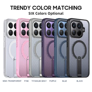 Ốp điện thoại từ tính tản nhiệt thích hợp cho Xiaomi 14T Pro Note 14 5G Vỏ chống sốc có giá đỡ Vỏ bảo vệ điện thoại di động