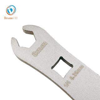 Dovewill Crowfoot Cờ Lê Số Liệu Hai Đầu Ống Dầu Vít Dụng Cụ Cho Xe Đạp Phanh Thủy Lực Caliper Sửa Chữa Nhỏ Gọn Đi Xe Đạp Mô-men xoắn Cờ Lê
