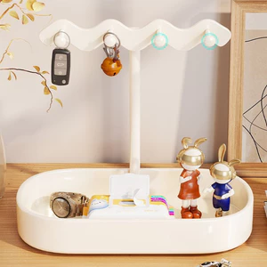 Trang trí lưu trữ chìa khóa cửa, Khay cổng vào, Giá lưu trữ tủ giày hành lang, Hộp lưu trữ trang sức sắt rèn treo tường