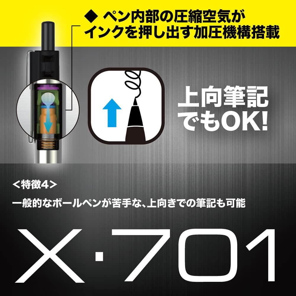 Zebra X-701 But Bi Tactical 0.7mm/Thep Khong Gi/Muc Ap Suat/Viet Duoc Nguoc/K-07/Nhat Ban