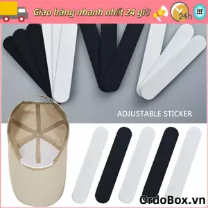 ORDOBOX Mũ Giảm Kích Thước, Mũ Tự Dính DIY Giảm Băng, Mũ Dán Thời Trang Đen / Trắng Bền Có Thể Điều Chỉnh Mũ