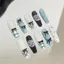 Dễ Thương Cô Gái Dễ Thương Ren Handmade Nhấp Nháy Đeo Nơ Pháp Cao Cấp Dễ Thương Móng Tay Làm Trắng Da Có Thể Tháo Rời Làm Móng Tay