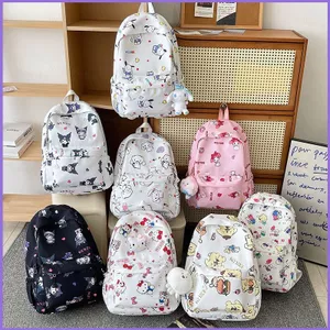 SQ11 Phim Hoạt Hình Sanrio In Ba Lô Dung Tích Lớn Học Sinh Túi Laptop Kuromi Melody Kitty