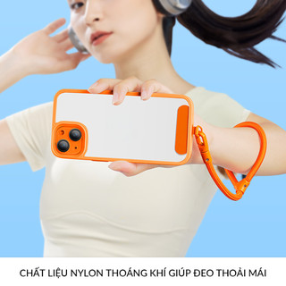 Dây Đeo Cổ Tay Gắn Điện Thoại Popkon Tự Siết Chống Rơi Gắn Qua Ốp
