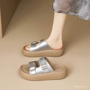 Jin Fulin Giày Nữ Mùa Hè Phong Cách Mới Giày Nữ Thời Trang Phù Hợp Với Đế Dày Nữ Sli