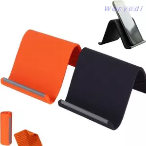Giá đỡ điện thoại silicon có thể gập lại WANYEDI, Giá đỡ điện thoại bằng nhôm chống trượt linh hoạt, Giá đỡ để bàn có thể điều chỉnh di động cho máy tính bảng điện thoại
