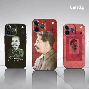 TP-1 Nga Commander Stalin Ốp Lưng Điện Thoại IPhone 17 16 15 14 13 12 11 Pro Max Plus Mini Đen Mờ Vỏ Mềm Funda