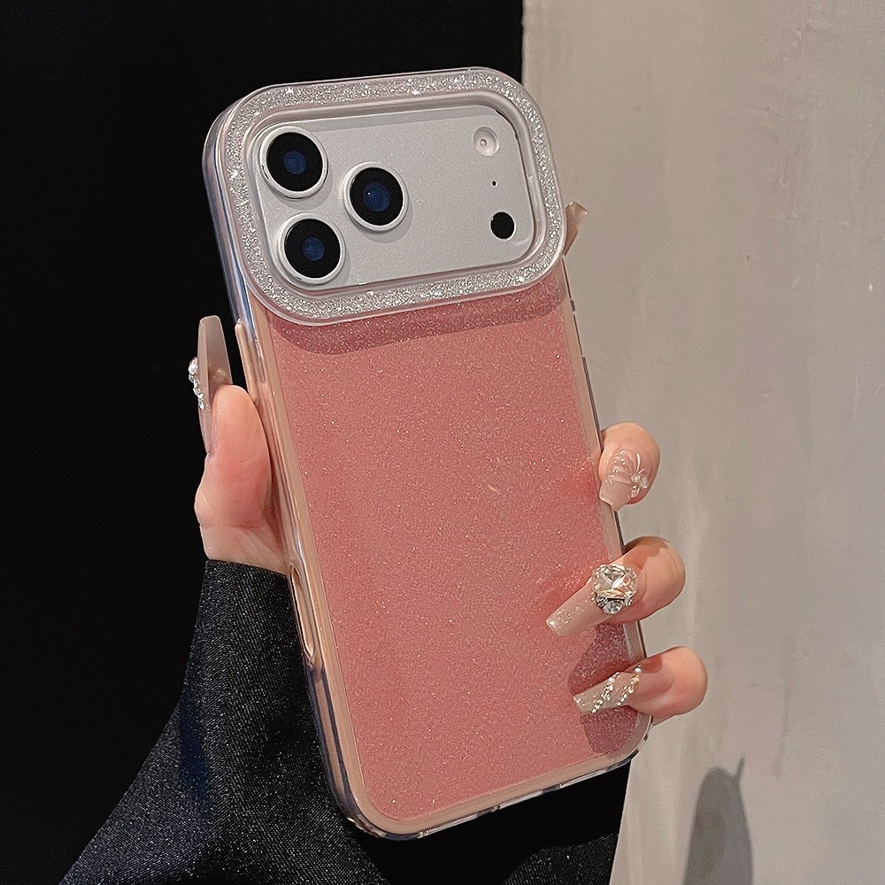 Ốp Điện Thoại Acrylic 2 Trong 1 Lấp Lánh Cho iPhone 17 Pro Max 16 15 14 13 12 11 Vỏ Bảo Vệ Chống Sốc