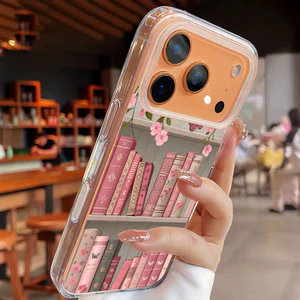 Ốp lưng iPhone mẫu giá sách hỗ trợ sạc không dây từ tính - iP 7/8/X/XS/XR/11/12/13/14/15/16/17/Plus/Air/Pro/Max