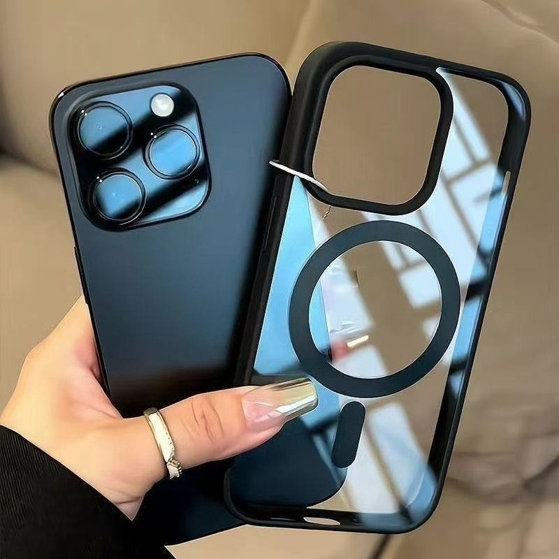 Ốp iPhone hỗ trợ sạc không dây từ tính và phù hợp cho iPhone 17 16 15 14 13 12 11 Pro Max 7 8 Plus XR XS Max