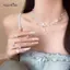 AqToCna Nhiều Màu Sắc Sao Biển Vỏ Ngọc Trai Choker Nelace Dành Cho Nữ Cô Gái Thanh Lịch Nhiều Lớp Xương Đòn Nelace Ngọt Ngào Thẩm Mỹ Trang Sức AqToCna