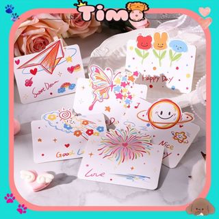 Thiệp Mini Cute Hoạt Hình Chúc Mừng Dễ Thương Sweet Dream Happy Day Good Luck Timo GQ48